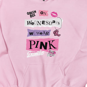 Mean Girls Mittwochs tragen wir einen rosa Hoodie
