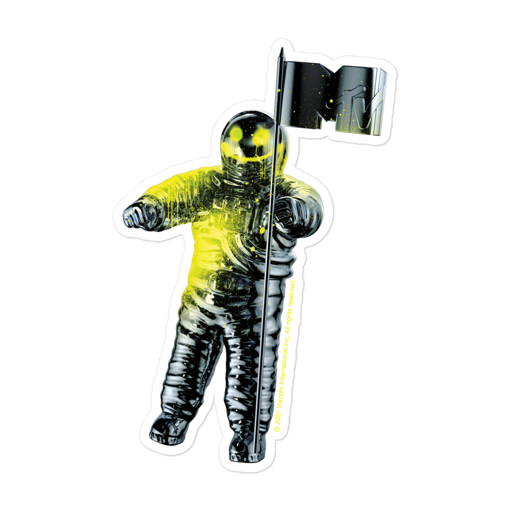 MTV Graffiti Moonman Die Cut Sticker