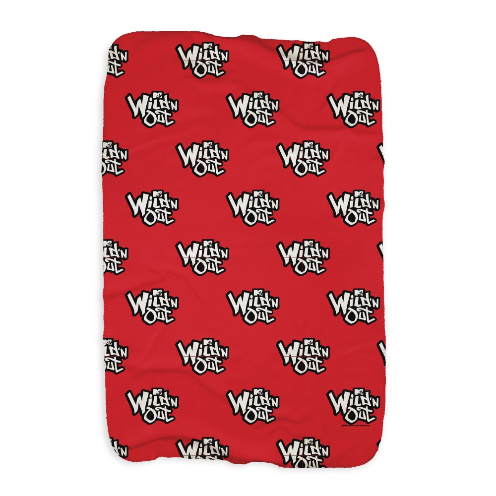 Wild 'N Out Offiziell Logo Sherpa-Decke mit Muster