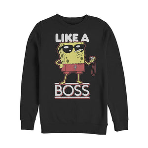 SpongeBob Schwammkopf Like a Boss Sweatshirt mit Rundhalsausschnitt