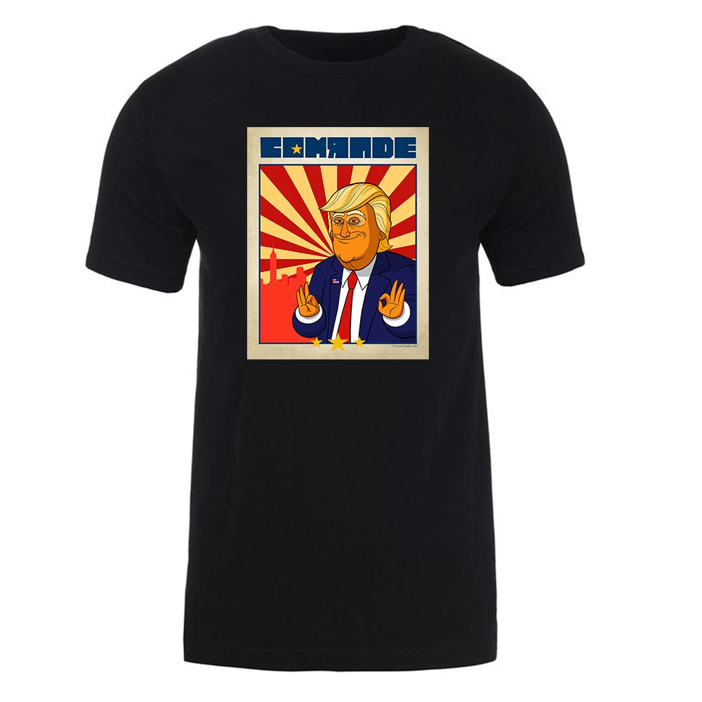 Our Cartoon President Genosse Erwachsene Kurzärmeliges T-Shirt