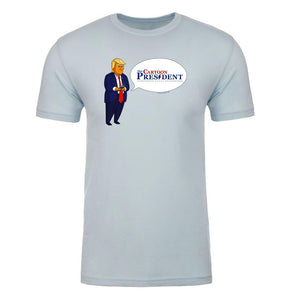 Our Cartoon President Tweet Erwachsene T-Shirt mit kurzen Ärmeln