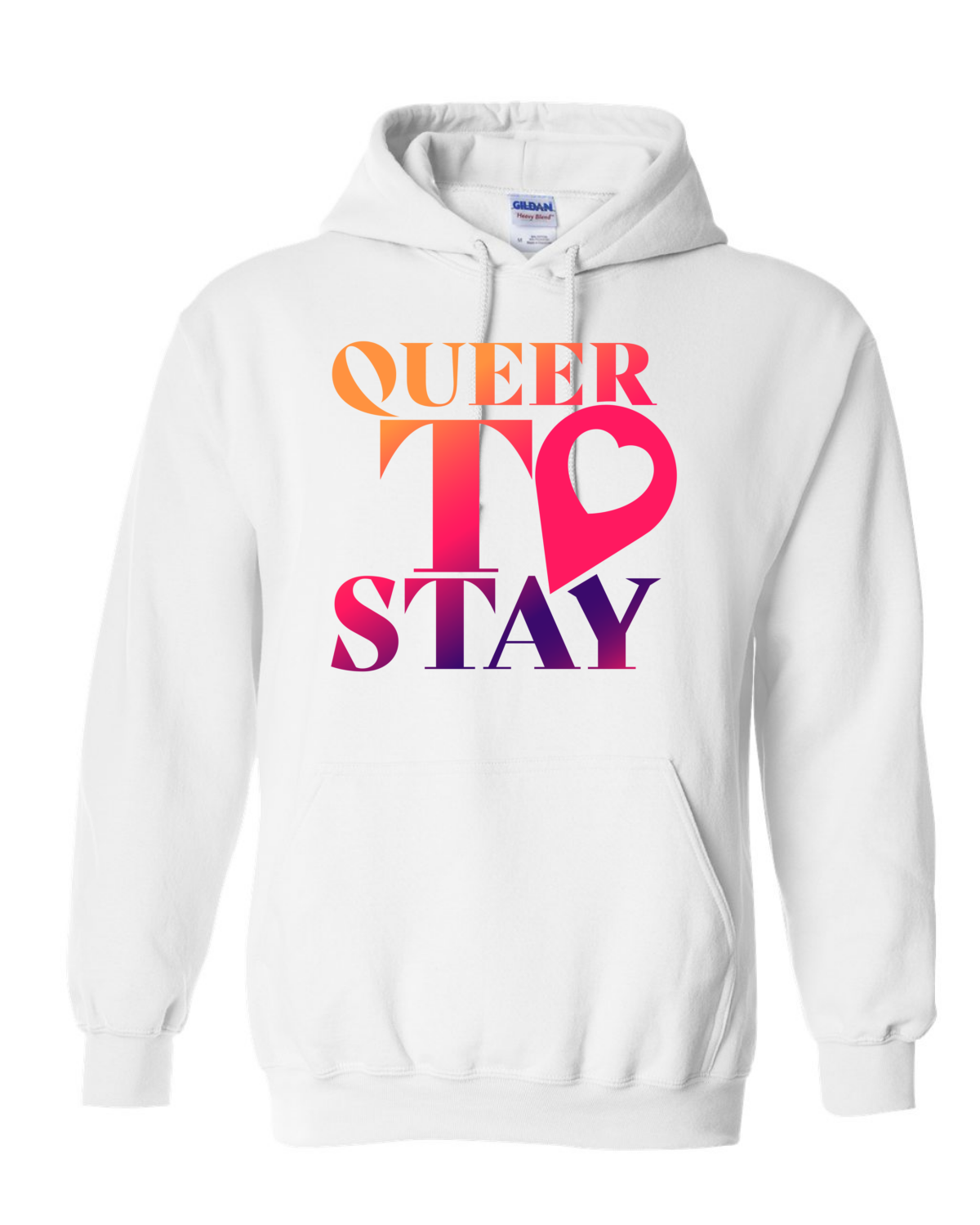 Showtime Queer to Stay Logo Fleece-Sweatshirt mit Kapuze