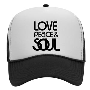 Soul Train Gorra Trucker Love Peace and Soul