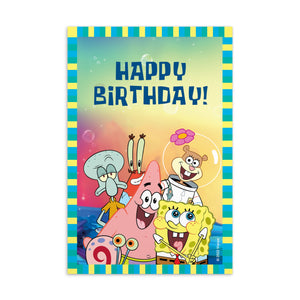 Tarjeta de feliz cumpleaños de Bob Esponja