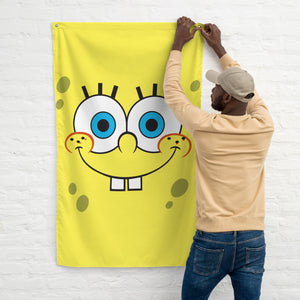 SpongeBob Schwammkopf Flagge mit großem Gesicht