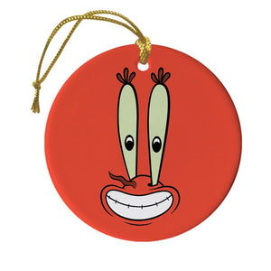 SpongeBob Mr Krabs Round Christmas Ornament