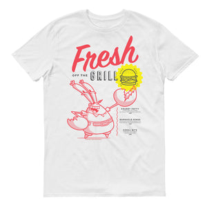 Spongebob Schwammkopf Die Krossen Krabben Mr. Krabs Frisch vom Grill  Erwachsene T-Shirt mit kurzen Ärmeln