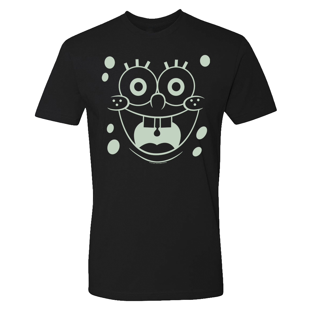 Spongebob Schwammkopf Glow in the Dark Big Face Kurzarm-Shirt