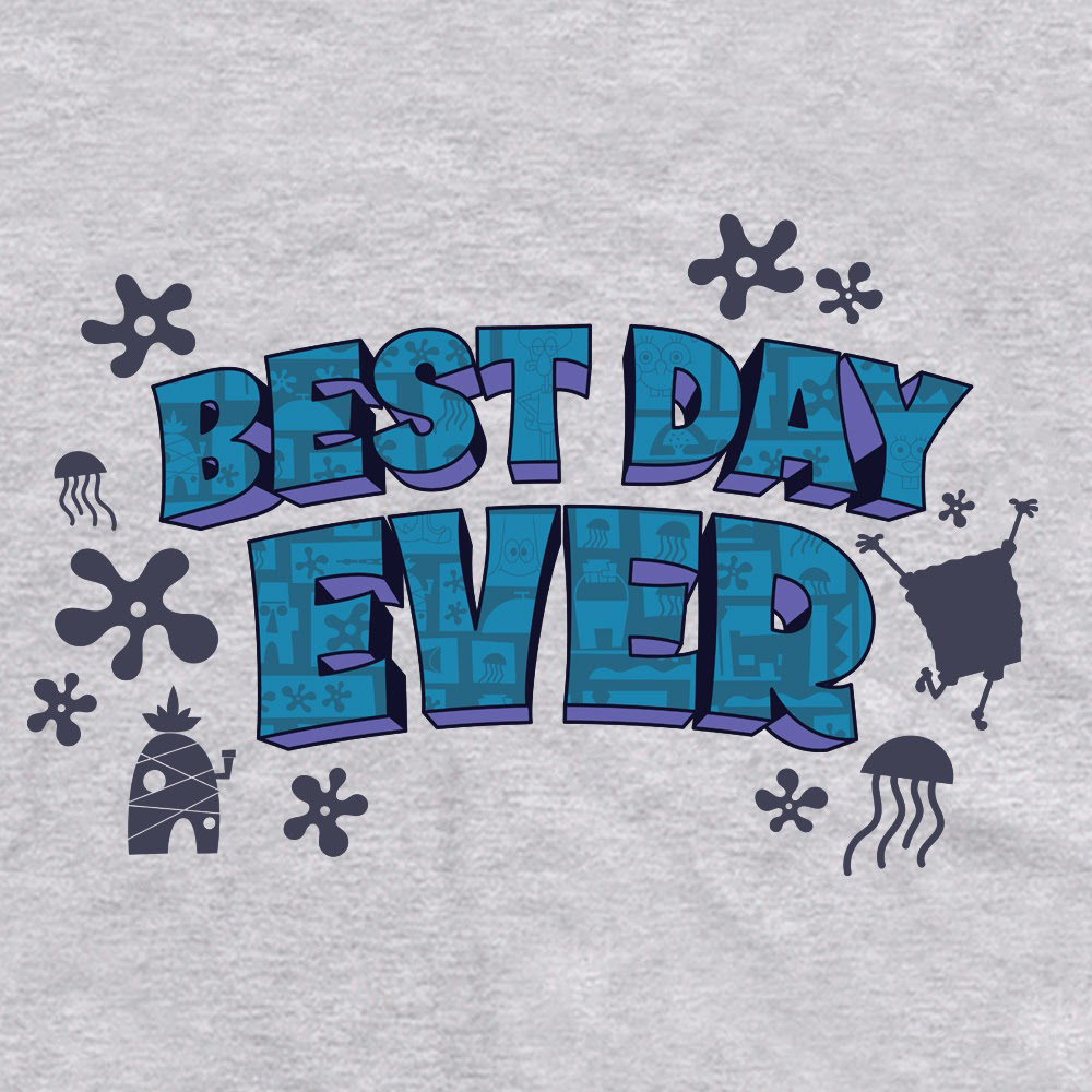 Spongebob Schwammkopf auf der Flucht Bester Tag aller Zeiten Erwachsene Kurzärmeliges T-Shirt