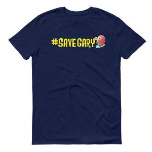 Bob Esponja Esponja a la fuga #SAVEGARY Adultos Camiseta de manga corta