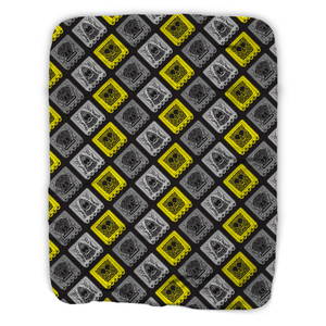 SpongeBob Schwammkopf Zuckerschwamm Reduzierte Farbe Muster Sherpa-Decke