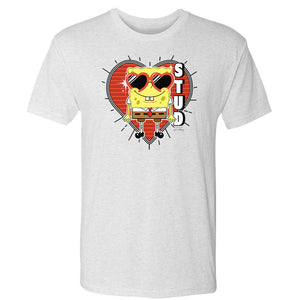 Spongebob Schwammkopf Herz Sonnenbrille Stud Tri-Blend T-Shirt