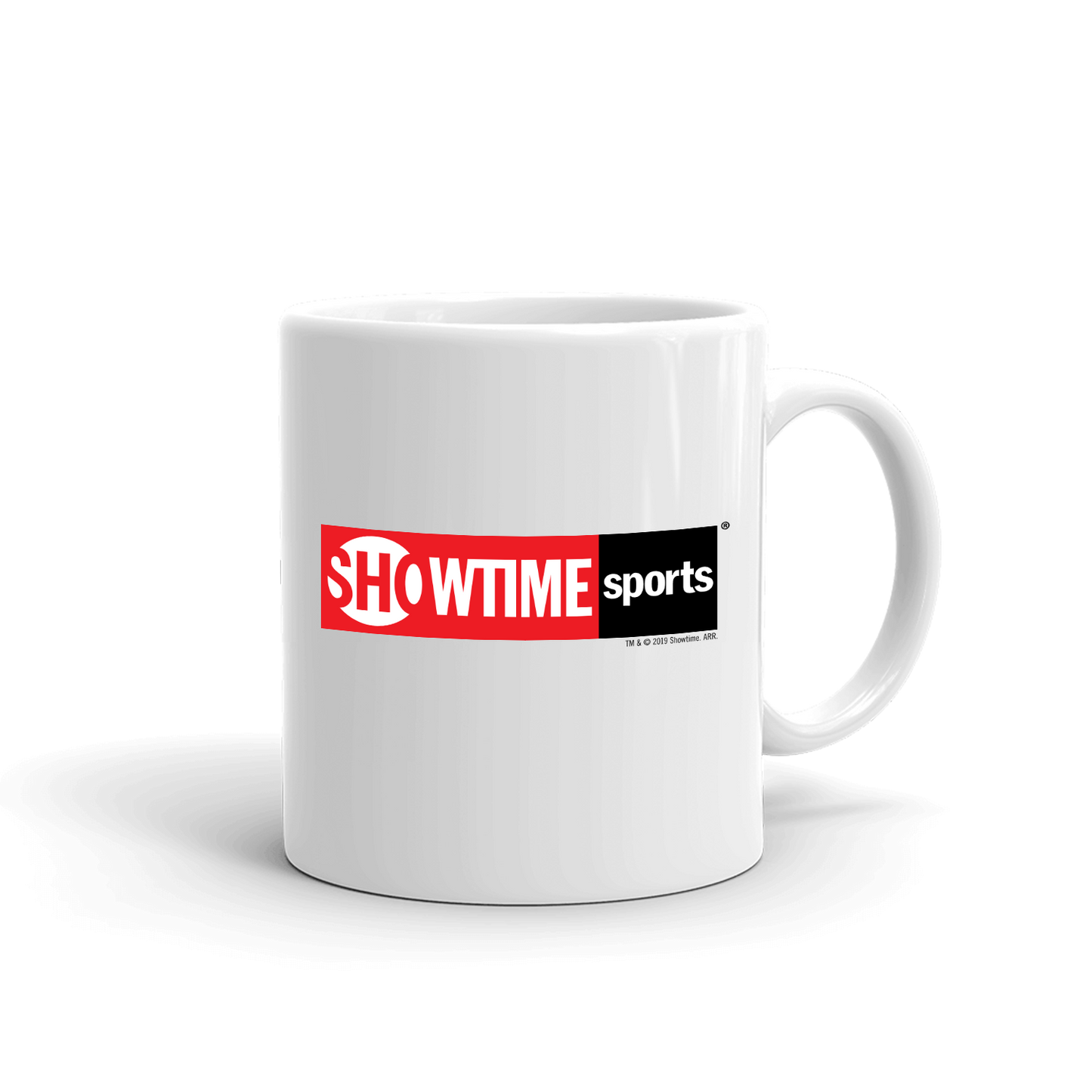 SHOWTIME Sport Rot Logo Weiß Tasse