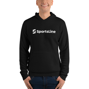 Sportsline Sportsline Logo White Adult Fleece Hooded Sweatshirt