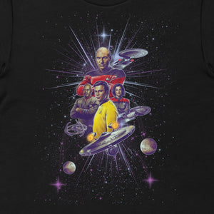 Star Trek Kapitäne Erwachsene T-Shirt