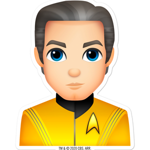 Star Trek: Strange New Worlds Pegatina troquelada Pike Emoji