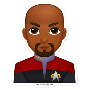 Star Trek: Deep Space Nine Sisko Emoji Die Cut Sticker