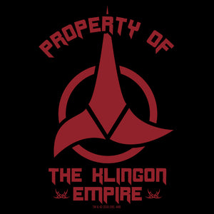 Star Trek Klingonisches Eigentum aus Fleece Sweatshirt mit Kapuze