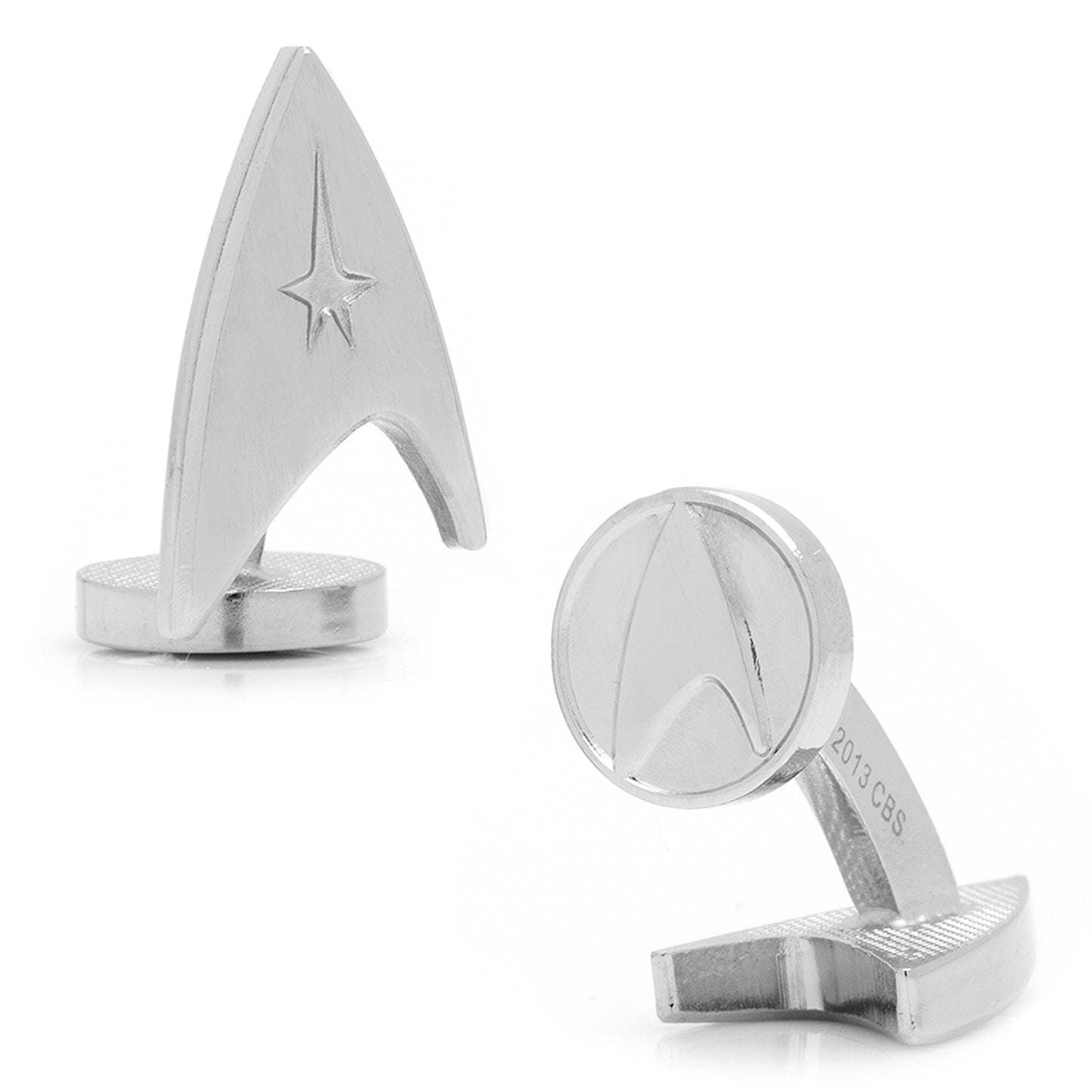 Star Trek Silberner Delta-Schild Manschettenknöpfe