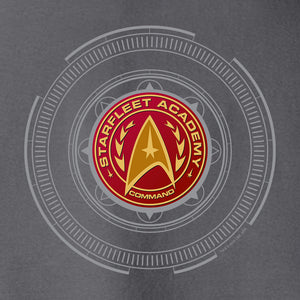 Star Trek Sudadera con capucha de forro polar con la insignia de mando de la Academia de la Flota Estelar