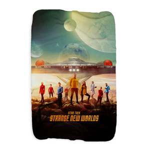 Star Trek: Strange New Worlds Landing Party Key Art Sherpa Blanket