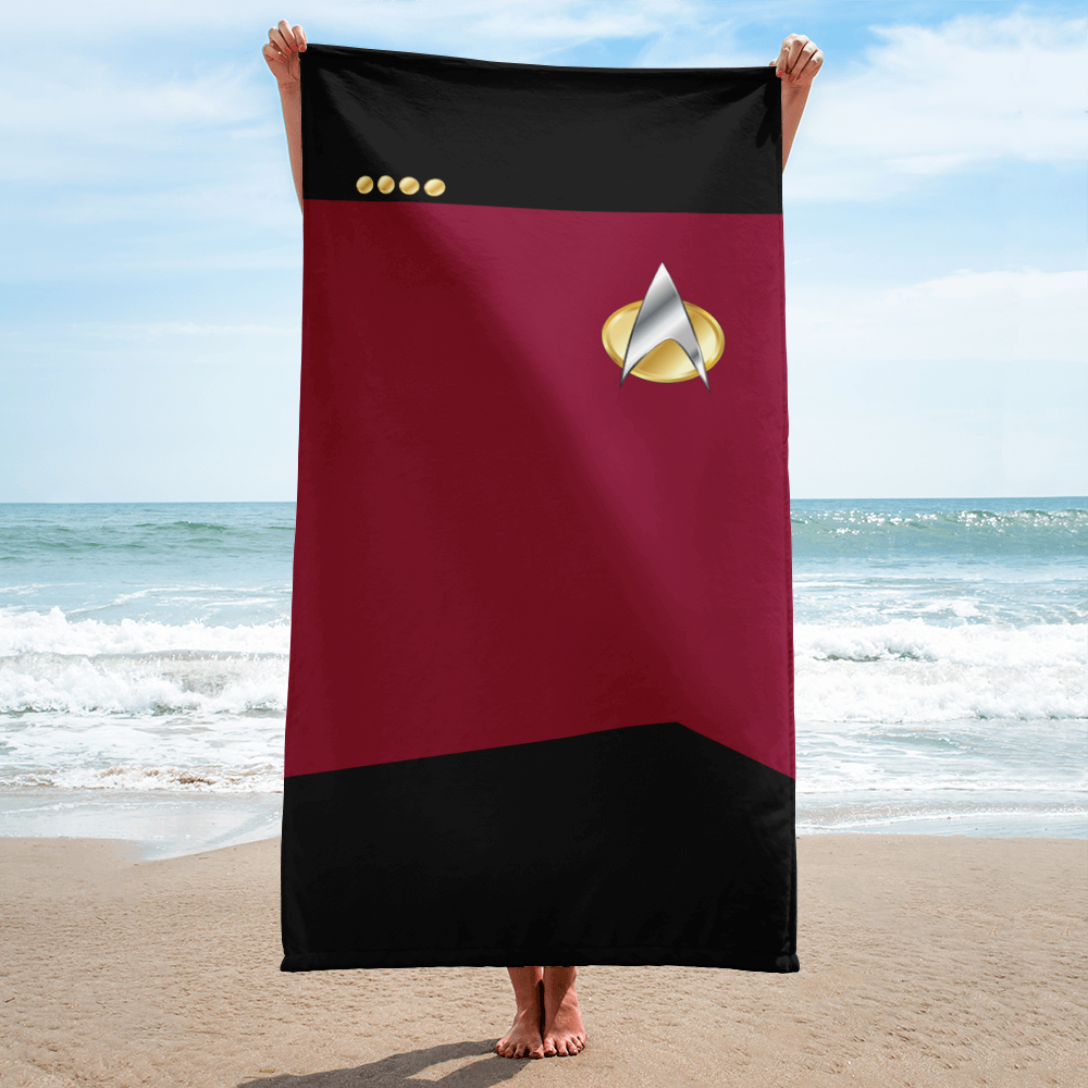 Star Trek: The Next Generation Command Uniform Beach Towel
