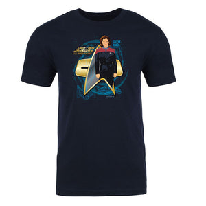Star Trek: Voyager Captain Janeway Erwachsene T-Shirt mit kurzen Ärmeln