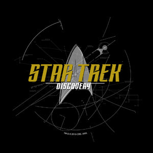 Star Trek: Discovery Logo Skizze DamenT-Shirt mit kurzen Ärmeln