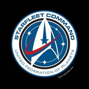 Star Trek: Discovery Starfleet Command Fleece-Sweatshirt mit Kapuze und Reißverschluss