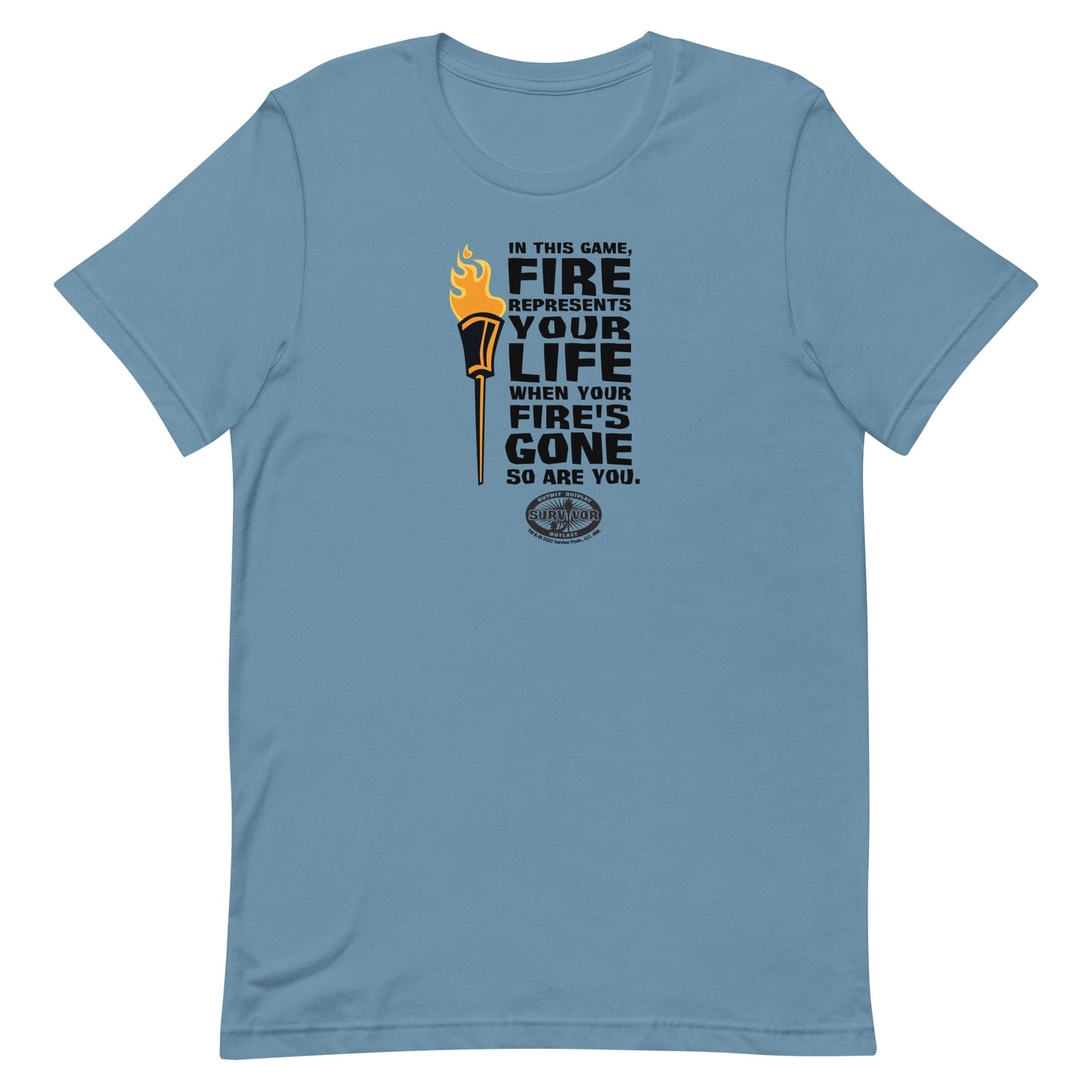 Survivor El fuego representa la vida Unisex Camiseta Premium