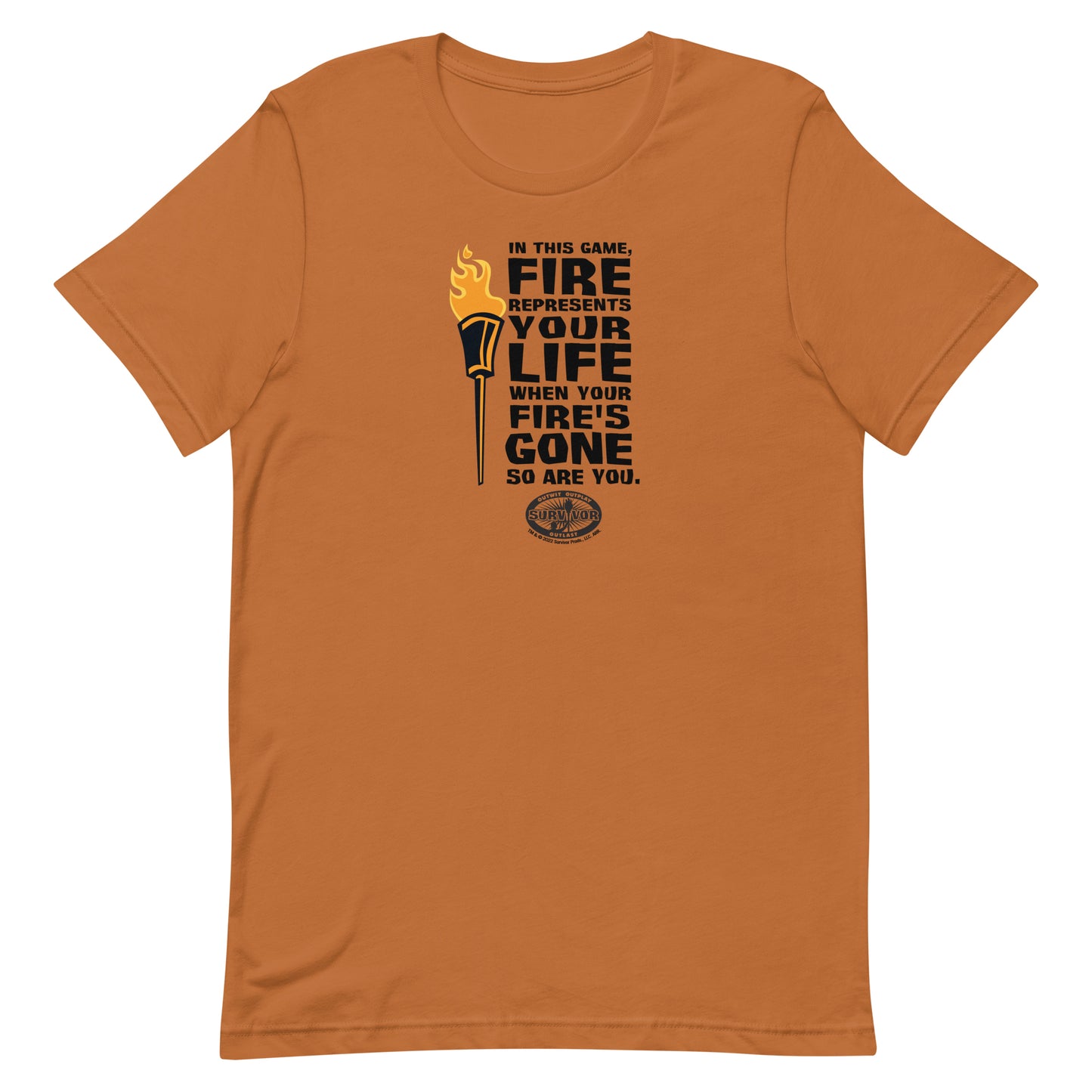 Survivor Feuer steht für das Leben Unisex Prämien-T-Shirt