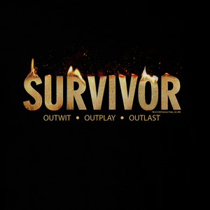 Survivor Flamme Logo Erwachsene Kurzärmeliges T-Shirt