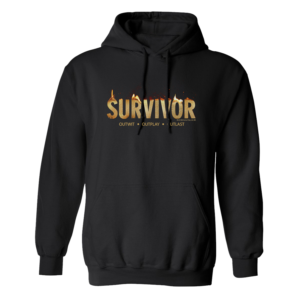 Survivor Flamme Logo Sweatshirt mit Kapuze