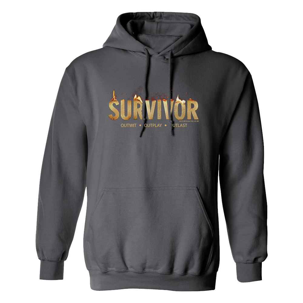 Survivor Flamme Logo Sweatshirt mit Kapuze