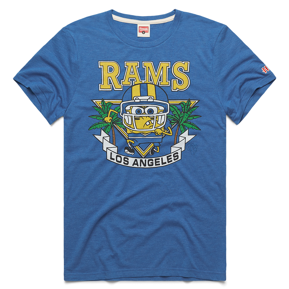 SpongeBob Schwammkopf x LA Rams Kurzarm T-Shirt