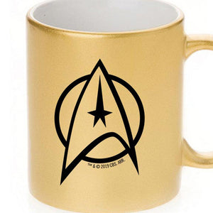 Star Trek: The Original Series Delta Personalizado Taza metálica dorada de 11 oz