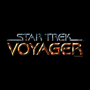 Star Trek: Voyager Logo Erwachsene T-Shirt mit kurzen Ärmeln