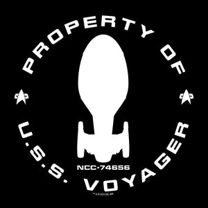Star Trek: Voyager Eigentum der U.S.S. Voyager Erwachsene Kurzärmeliges T-Shirt