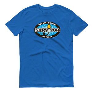 Survivor Más listo, más listo, más rápido Logo Adultos Camiseta de manga corta