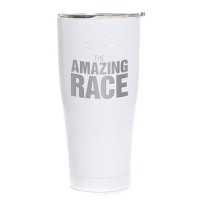 The Amazing Race Logo Vaso SIC grabado con láser
