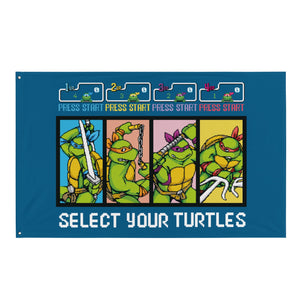Teenage Mutant Ninja Turtles Seleccione su bandera de tortugas