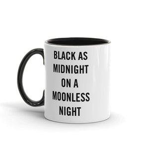 Twin Peaks Simple Black as Midnight Two-Tone Mug