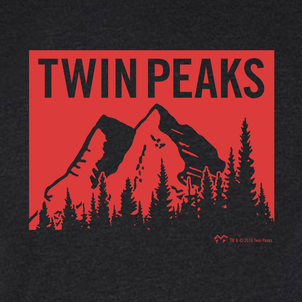 Twin Peaks Montaña Roja HombresCamiseta Tri-Blend