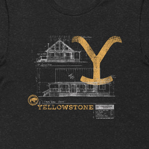 Yellowstone Blueprint Rip's House T-Shirt