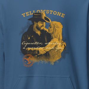 Yellowstone Zigaretten Whiskey und Du Sweatshirt mit Kapuze