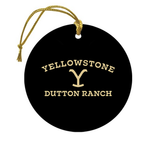 Yellowstone Dutton Ranch Logo Double-Sided Ornament