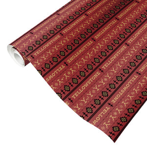 Yellowstone Holiday Aztec Wrapping Paper