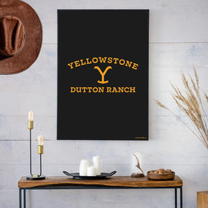 Yellowstone Rancho Dutton Logo Cartel satinado