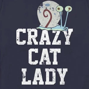 SpongeBob Schwammkopf Gary Crazy Cat Lady DamenT-Shirt mit kurzen Ärmeln